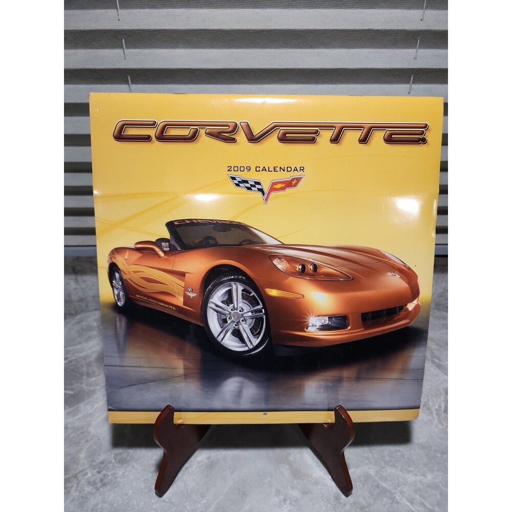 General Motors Official 2009 Corvette Calendar Sports Car~Automotive New Sealed
